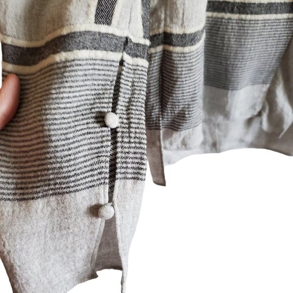 Derek Lam IO Crosby Viscose Virgin Wool Blend Unique Blouse Size 6 - Picture 5 of 16